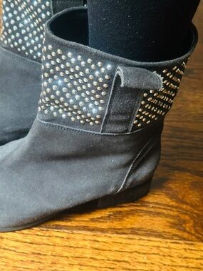 Paul and Betty made in Italy suede Studded Ankle Booties